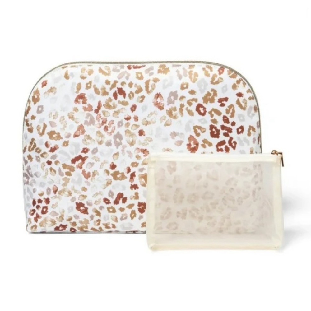 NWT Sonia Kashuk Large Dome Travel Makeup Pouch / Case - 2pcs
